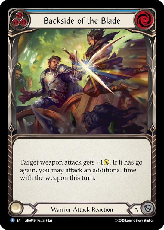 Backside Of The Blade (Blue) (AHA019) [Armory Deck Origins: Hala]