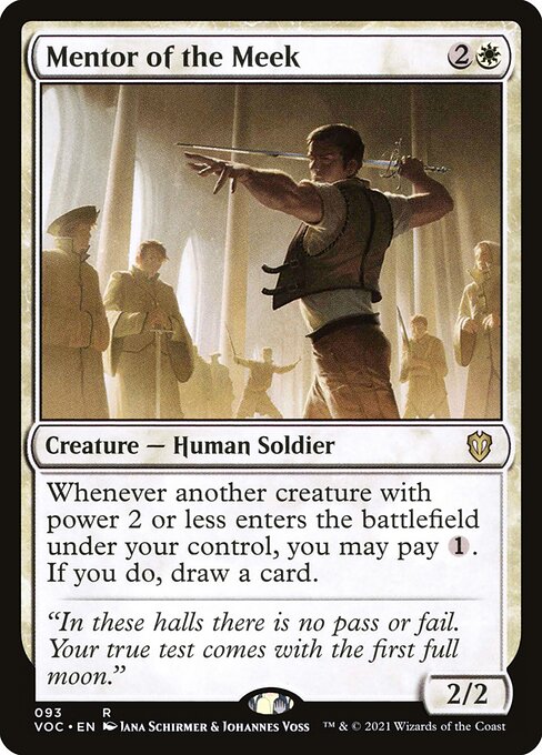 Mentor of the Meek (93) [Crimson Vow Commander]