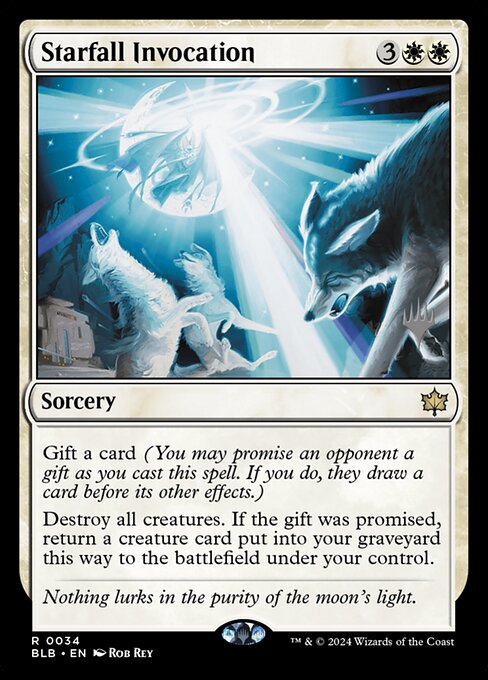 Starfall Invocation (34p) [Bloomburrow Promos]
