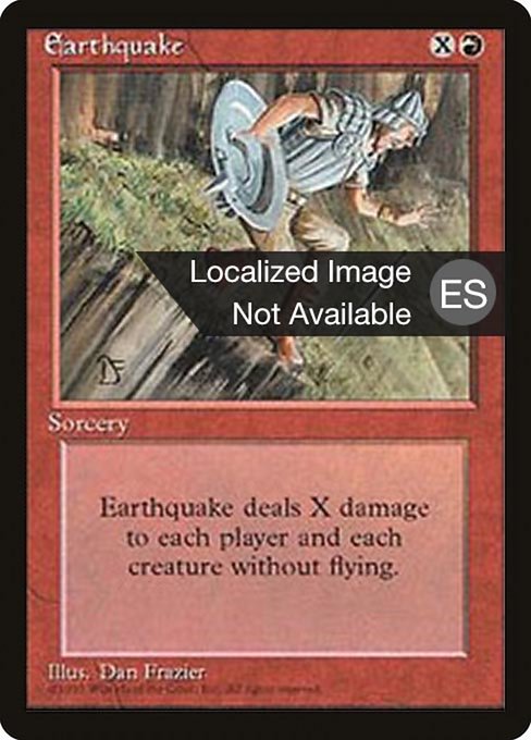 Earthquake (189) [Fourth Edition Foreign Black Border]