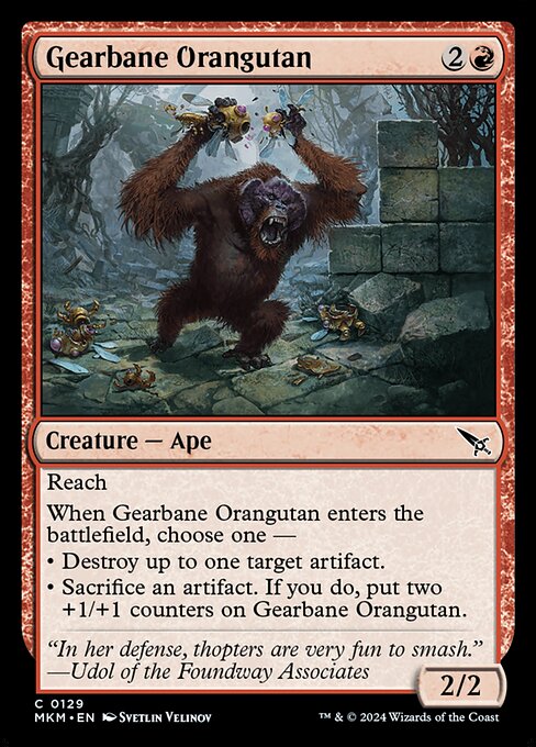 Gearbane Orangutan (129) [Murders at Karlov Manor]