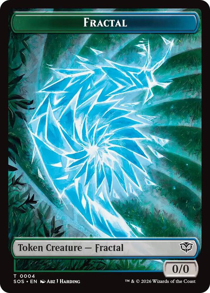 Fractal (0004) // Inkling (006) Double-Sided Token (4 // 6) [Secrets of Strixhaven]