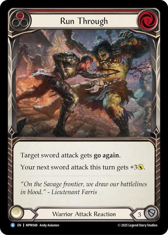 Run Through (Red) (MPW048) [Mastery Pack Warrior]