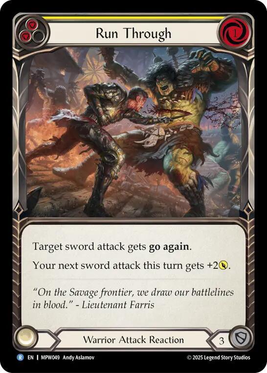 Run Through (Yellow) (MPW049) [Mastery Pack Warrior]