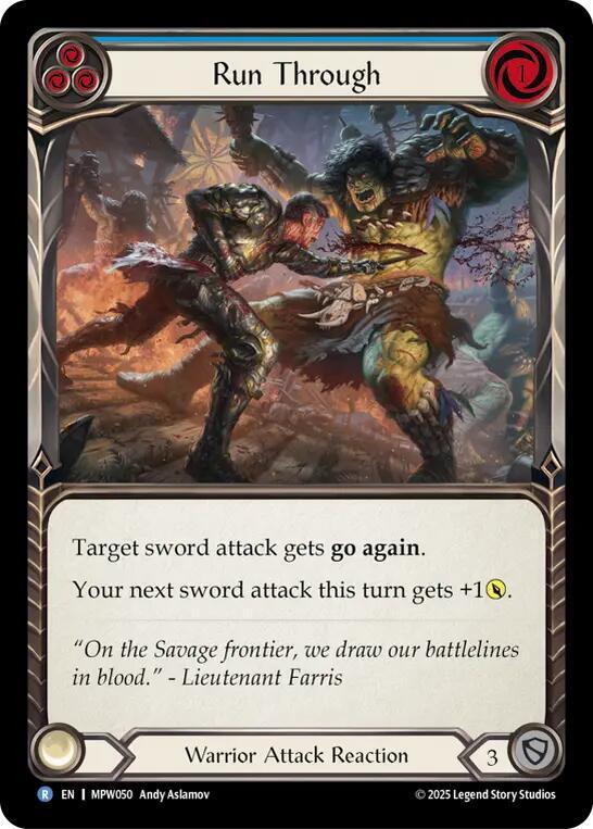 Run Through (Blue) (MPW050) [Mastery Pack Warrior]