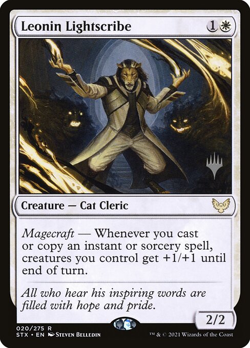 Leonin Lightscribe (20p) [Strixhaven: School of Mages Promos]