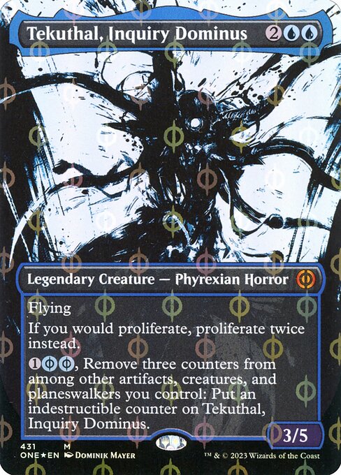 Tekuthal, Inquiry Dominus (431) [Phyrexia: All Will Be One] [Showcase, Borderless]