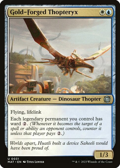 Gold-Forged Thopteryx (31) [March of the Machine: The Aftermath]