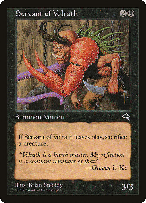 Servant of Volrath (156) [Tempest]