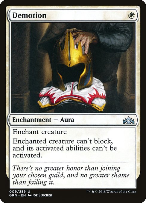 Demotion (9) [Guilds of Ravnica]