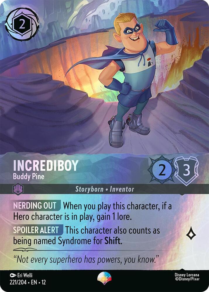 Incrediboy - Buddy Pine (Epic) (221/204) [Wilds Unknown]