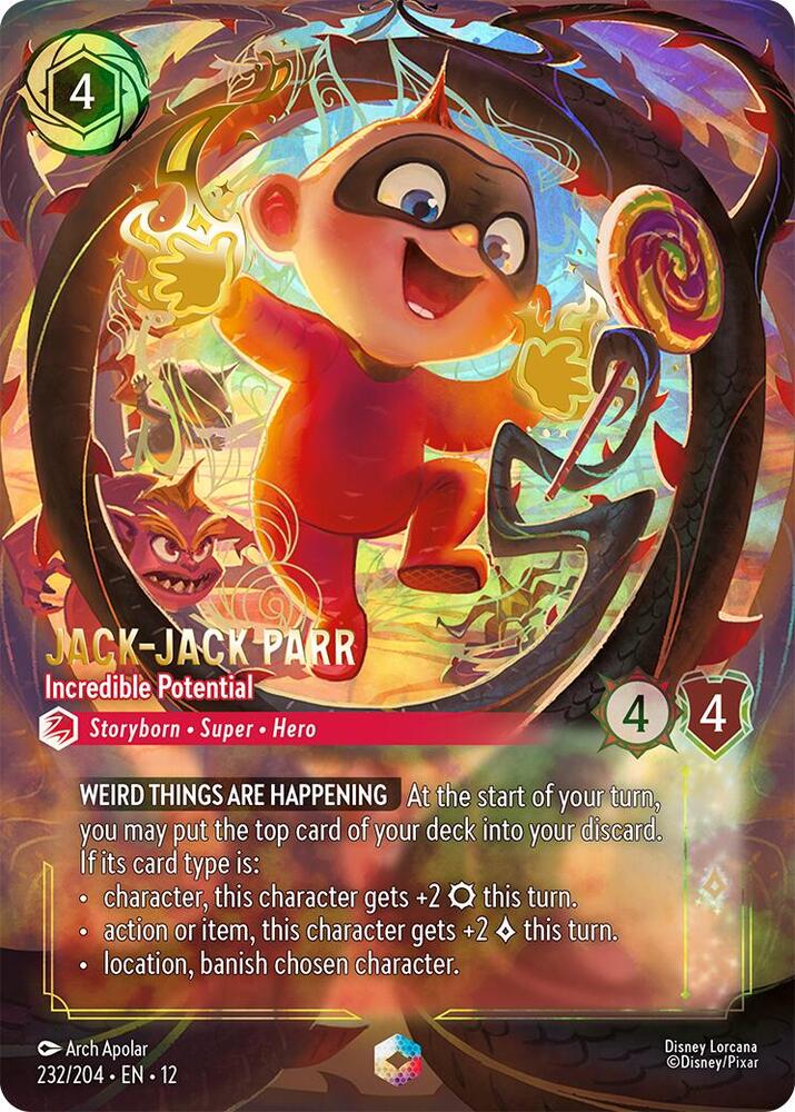 Jack-Jack Parr - Incredible Potential (Enchanted) (232/204) [Wilds Unknown]