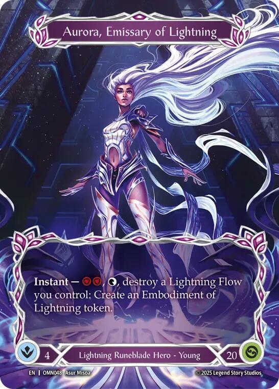 Aurora, Emissary of Lightning (Marvel) (OMN048) [Omens of the Third Age]