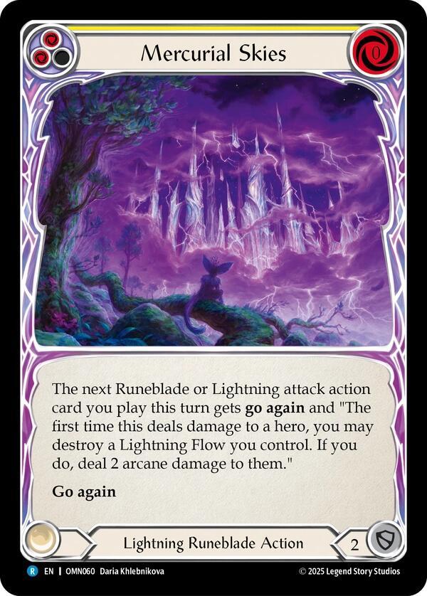 Mercurial Skies (Yellow) (OMN060) [Omens of the Third Age]