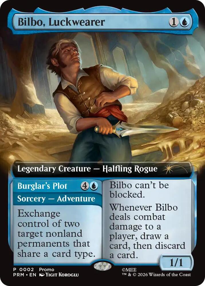 Bilbo, Luckwearer (Extended Art) (2) [Unique and Miscellaneous Promos]