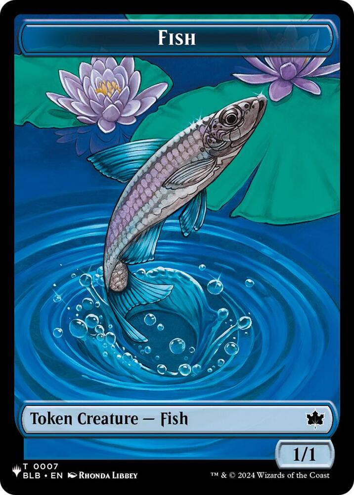 Fish (BLB) // Kobolds of Kher Keep (MKC) Double-sided Token (7 // 12) [The List]