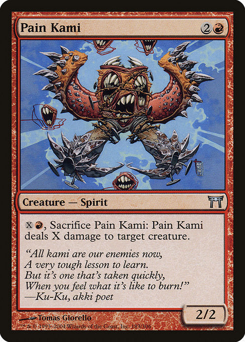 Pain Kami (183) [Champions of Kamigawa]
