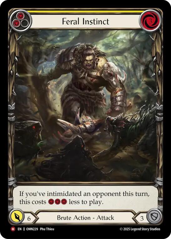 Feral Instinct (Extended Art) (OMN229) [Omens of the Third Age]