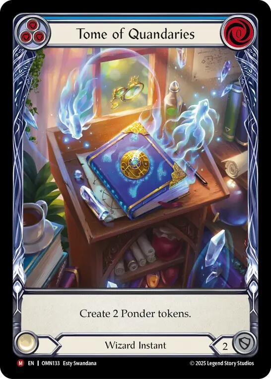 Tome of Quandaries (Blue) (Extended Art) (OMN133) [Omens of the Third Age]