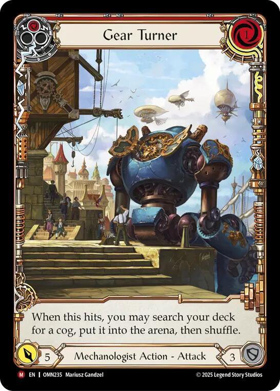 Gear Turner (Extended Art) (OMN235) [Omens of the Third Age]