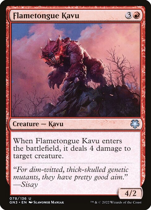 Flametongue Kavu (78) [Game Night: Free-for-All]