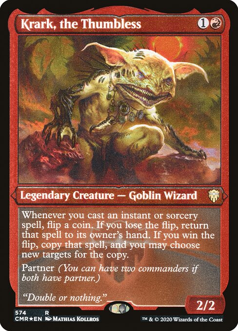 Krark, the Thumbless (574) [Commander Legends] [Etched]