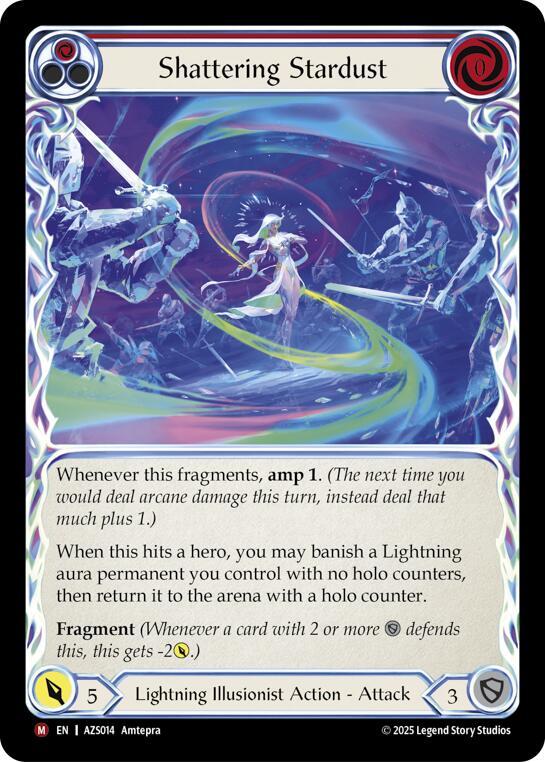 Shattering Stardust (Red) (AZS014) [Armory Deck: Zyggy]