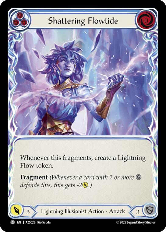 Shattering Flowtide (Blue) (AZS023) [Armory Deck: Zyggy]