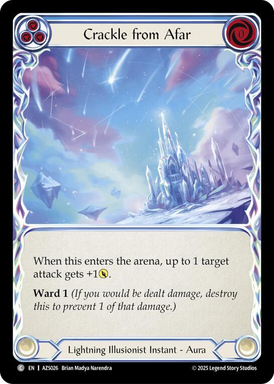 Crackle From Afar (Blue) (AZS026) [Armory Deck: Zyggy]