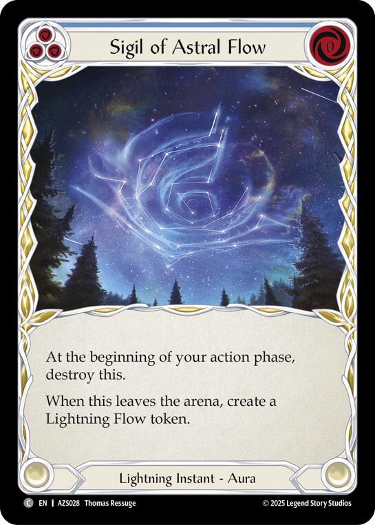 Sigil Of Astral Flow (Blue) (AZS028) [Armory Deck: Zyggy]