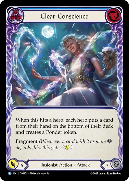 Clear Conscience (Blue) (OMN043) [Omens of the Third Age]