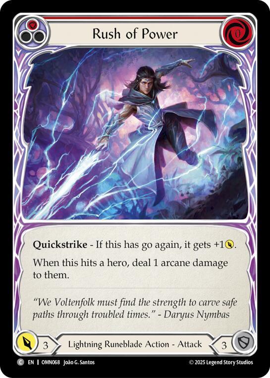 Rush Of Power (Red) (OMN068) [Omens of the Third Age]