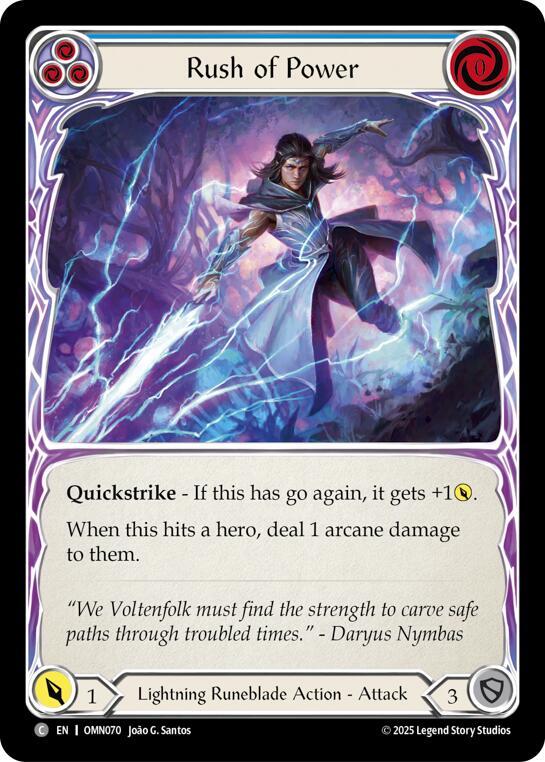 Rush Of Power (Blue) (OMN070) [Omens of the Third Age]