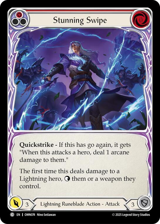 Stunning Swipe (Red) (OMN074) [Omens of the Third Age]