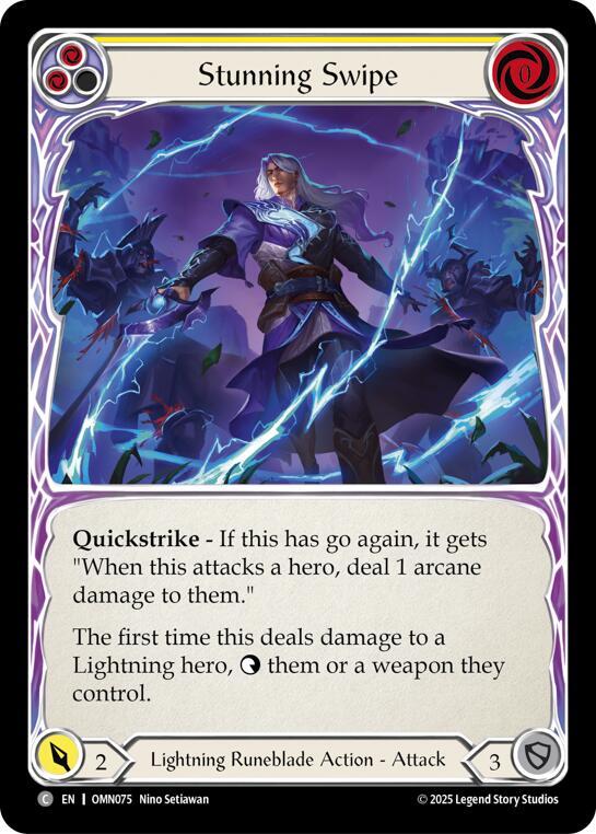 Stunning Swipe (Yellow) (OMN075) [Omens of the Third Age]