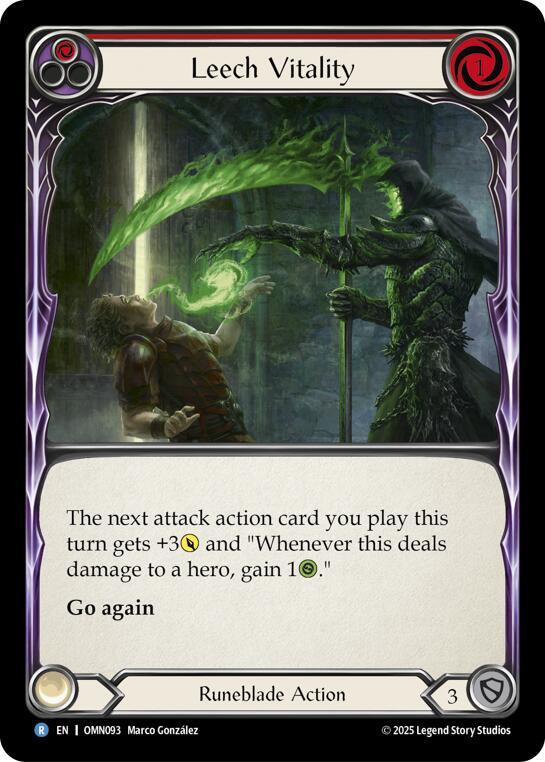 Leech Vitality (Red) (OMN093) [Omens of the Third Age]