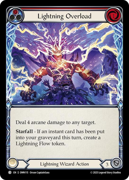 Lightning Overload (Red) (OMN115) [Omens of the Third Age]