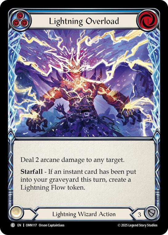 Lightning Overload (Blue) (OMN117) [Omens of the Third Age]
