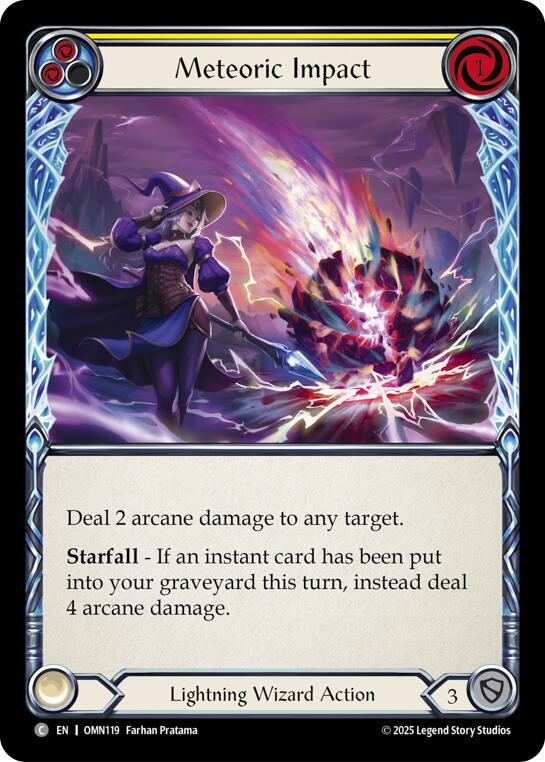 Meteoric Impact (Yellow) (OMN119) [Omens of the Third Age]
