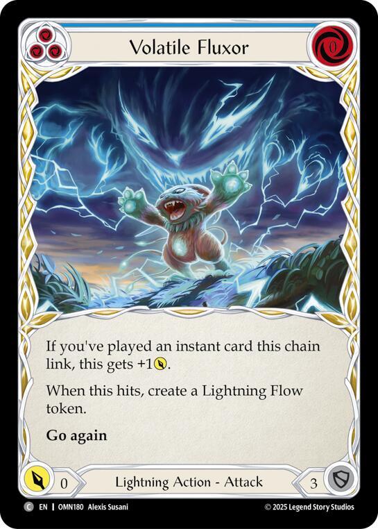 Volatile Fluxor (Blue) (OMN180) [Omens of the Third Age]