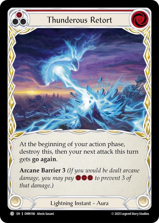 Thunderous Retort (Red) (OMN196) [Omens of the Third Age]