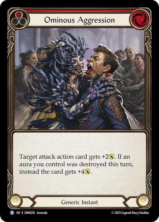 Ominous Aggression (Red) (OMN216) [Omens of the Third Age]