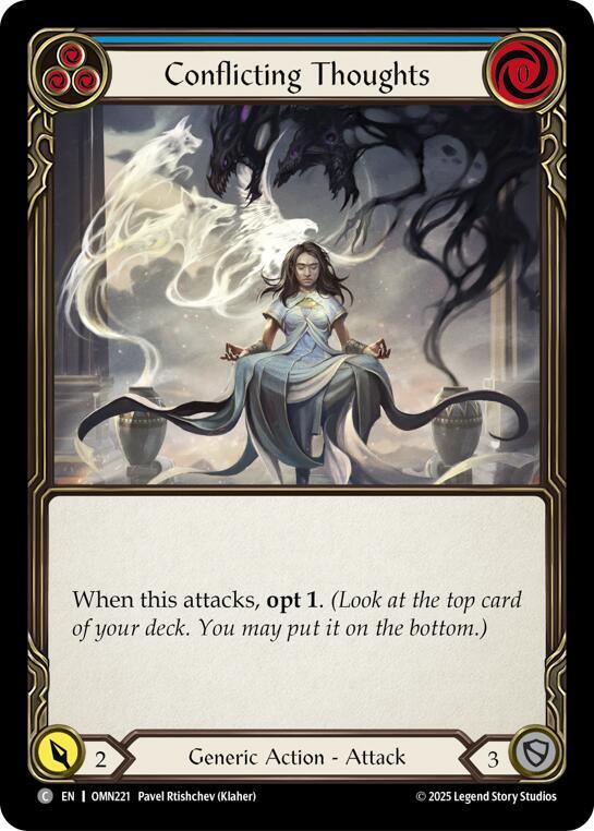 Conflicting Thoughts (Blue) (OMN221) [Omens of the Third Age]
