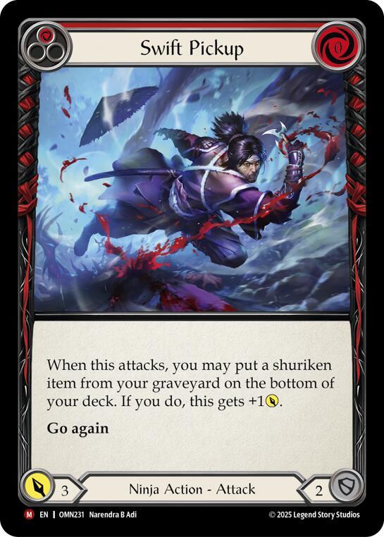 Swift Pickup (Red) (OMN231) [Omens of the Third Age]