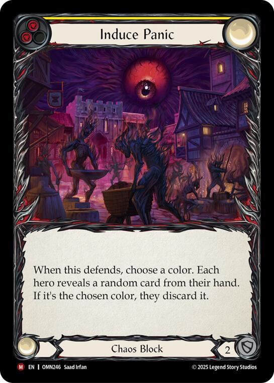 Induce Panic (Yellow) (OMN246) [Omens of the Third Age]