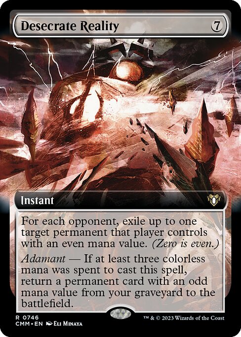 Desecrate Reality (746) [Commander Masters] [Extended Art]