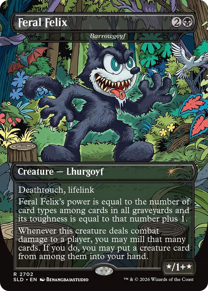 Feral Felix  - Barrowgoyf (2702) [Secret Lair Drop]