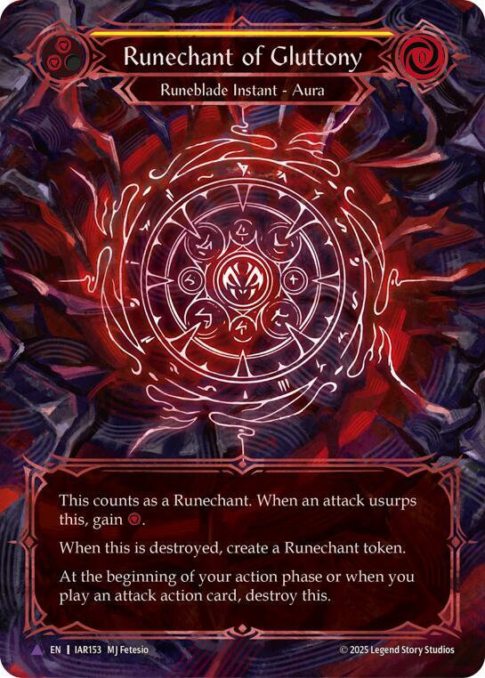 Runechant of Gluttony (Yellow)(Marvel) (IAR153-MV) [Omens of the Third Age]