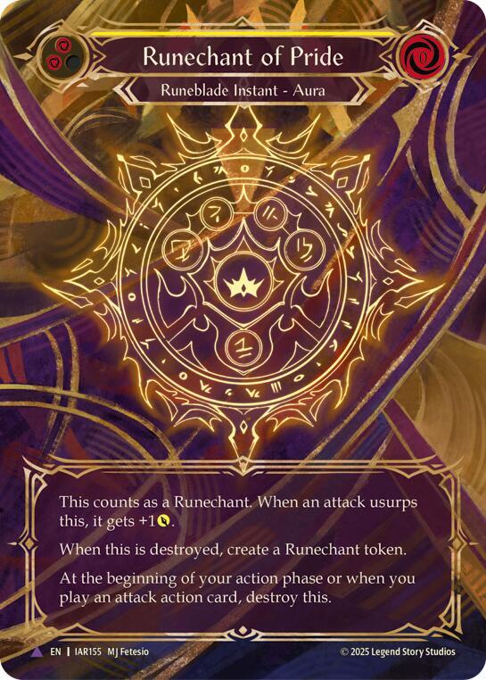 Runechant of Pride (Yellow)(Marvel) (IAR155-MV) [Omens of the Third Age]