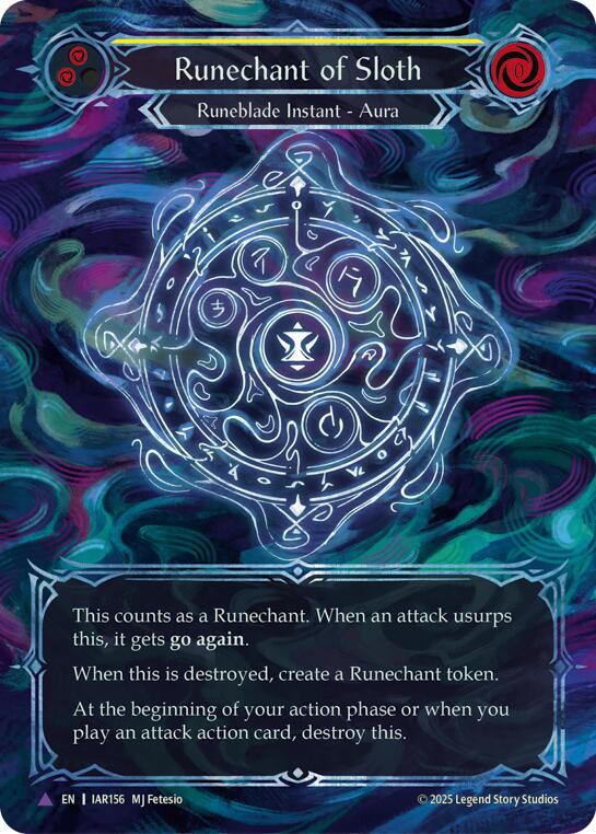 Runechant of Sloth (Yellow)(Marvel) (IAR156-MV) [Omens of the Third Age]